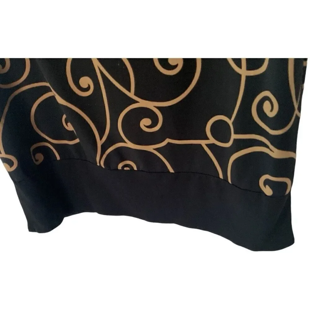 London Times Black & Gold Dress 8 - Picture 5 of 5